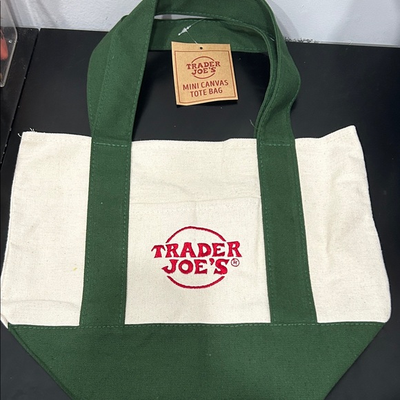 Trader Joe's Mini Canvas Tote Bag - Picture 4 of 8